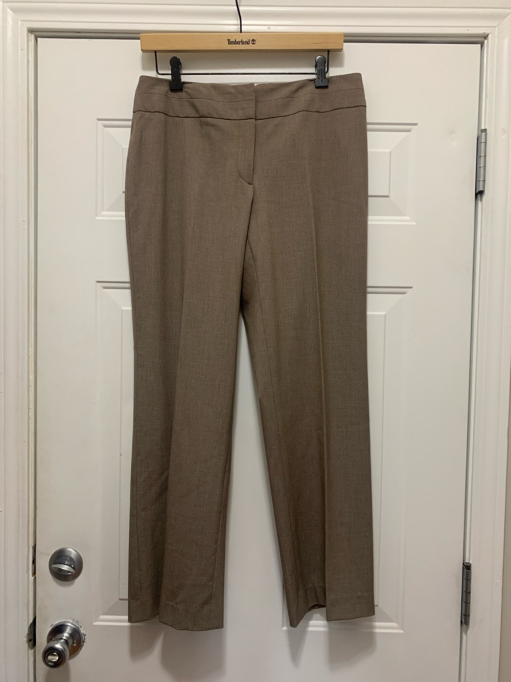 3/$15 Briggs New York Straight-Leg Dress Trousers - Taupe Brown Size 10 Petite